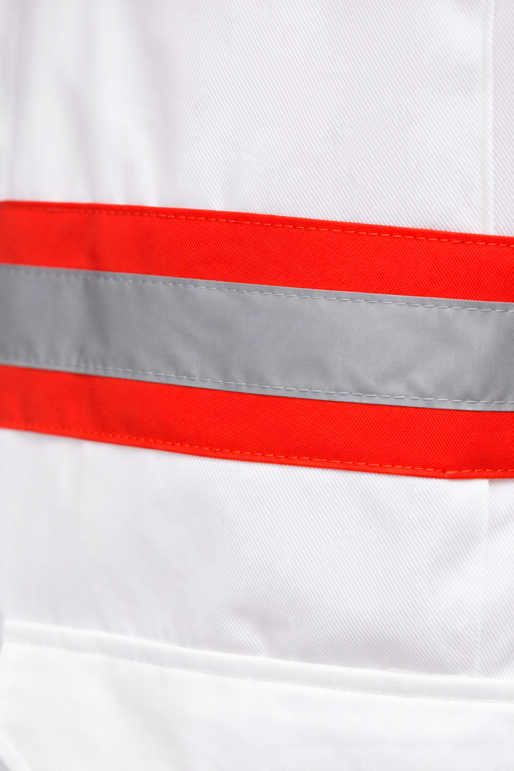 Chaleco Brigada Primeros Auxilios Blanco Cerrado 100% Algodón Protección Civil - Image 6