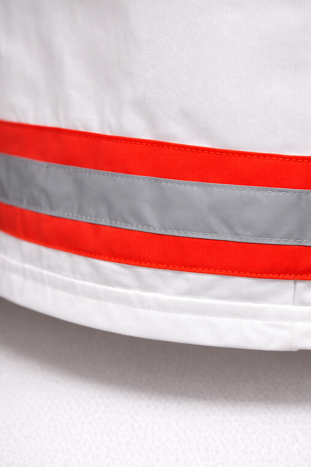 Chaleco Brigada Primeros Auxilios Blanco Cerrado 100% Algodón Protección Civil - Image 7